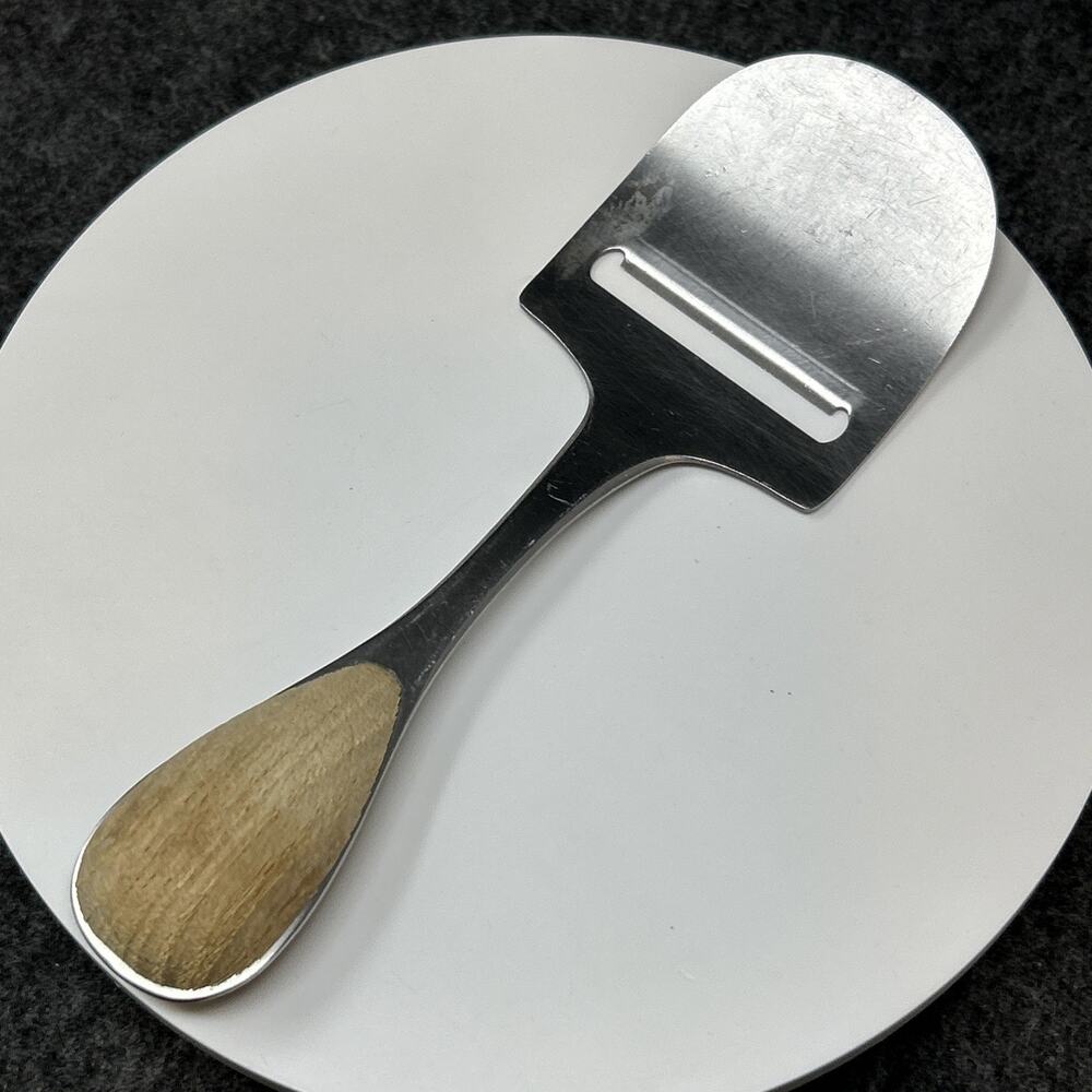 Vintage Dansk Danish Cheese Slicer Teak Handle Stainless Steel MCM Toran/Denmark